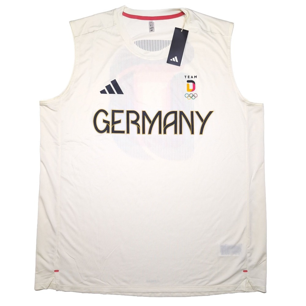 ADIDAS Germany Deutschland 2024 Olympics Tank Top Shirt Soccer Cream XL ~ New‎